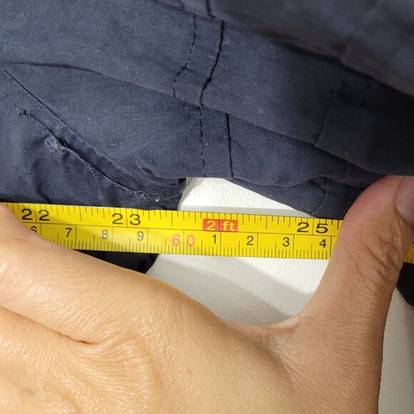 Pier 91 Vintage Dark Navy Hooded Outdoor Cotton Blend Jacket Water Resistant - Picture 14 of 15
